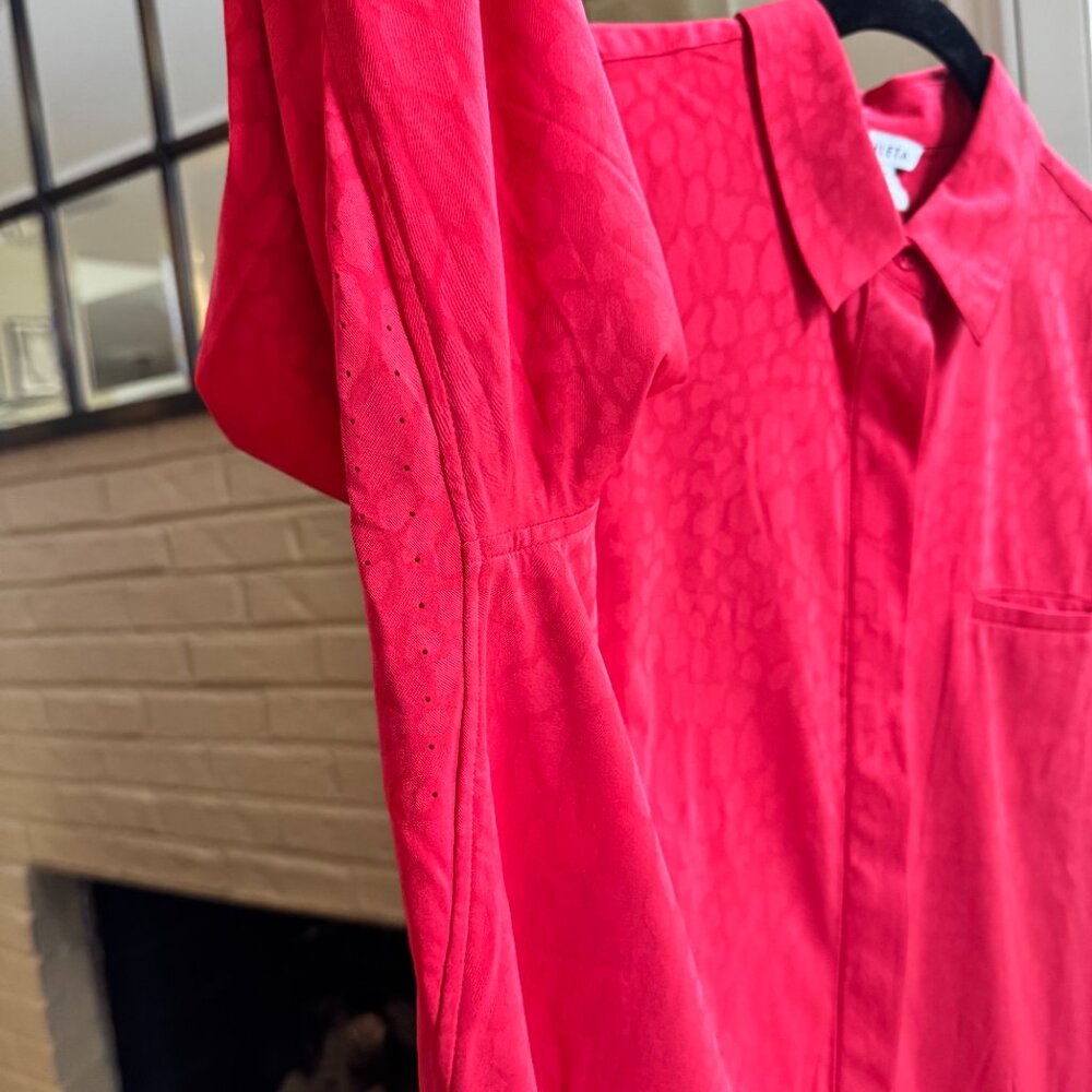 Athleta Button Down With Perforated Armpits - image 1